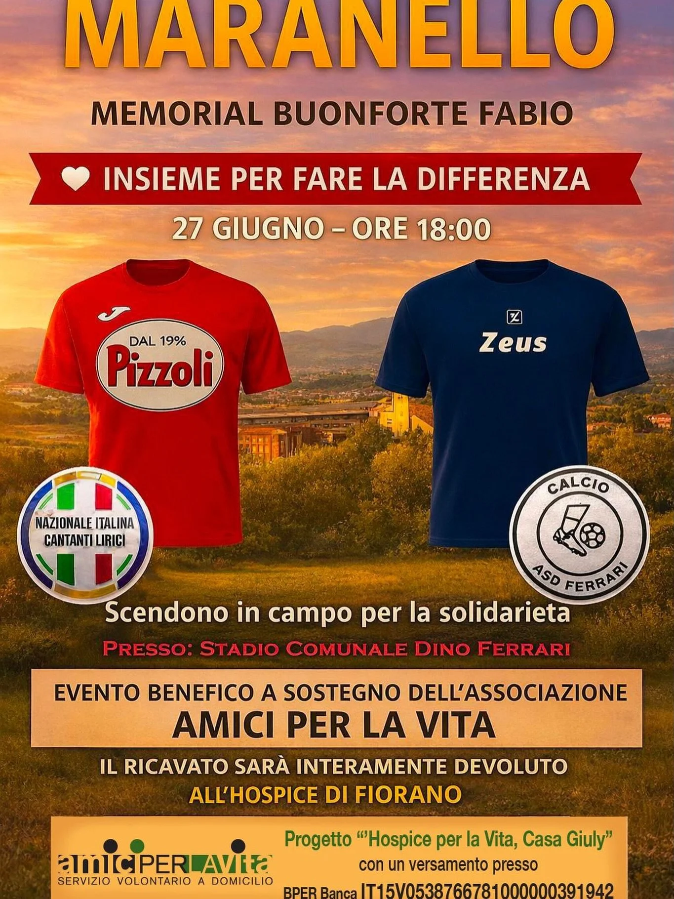 Riscaldando i motori per il calcio e la solidariet&agrave;. Vi aspettiamo numerosi!
27/6 ore 18 Stadio Dino Ferrari
Nazionale Cantanti Lirici vs ASD Ferrari 
@cantantil_irici @ferrari