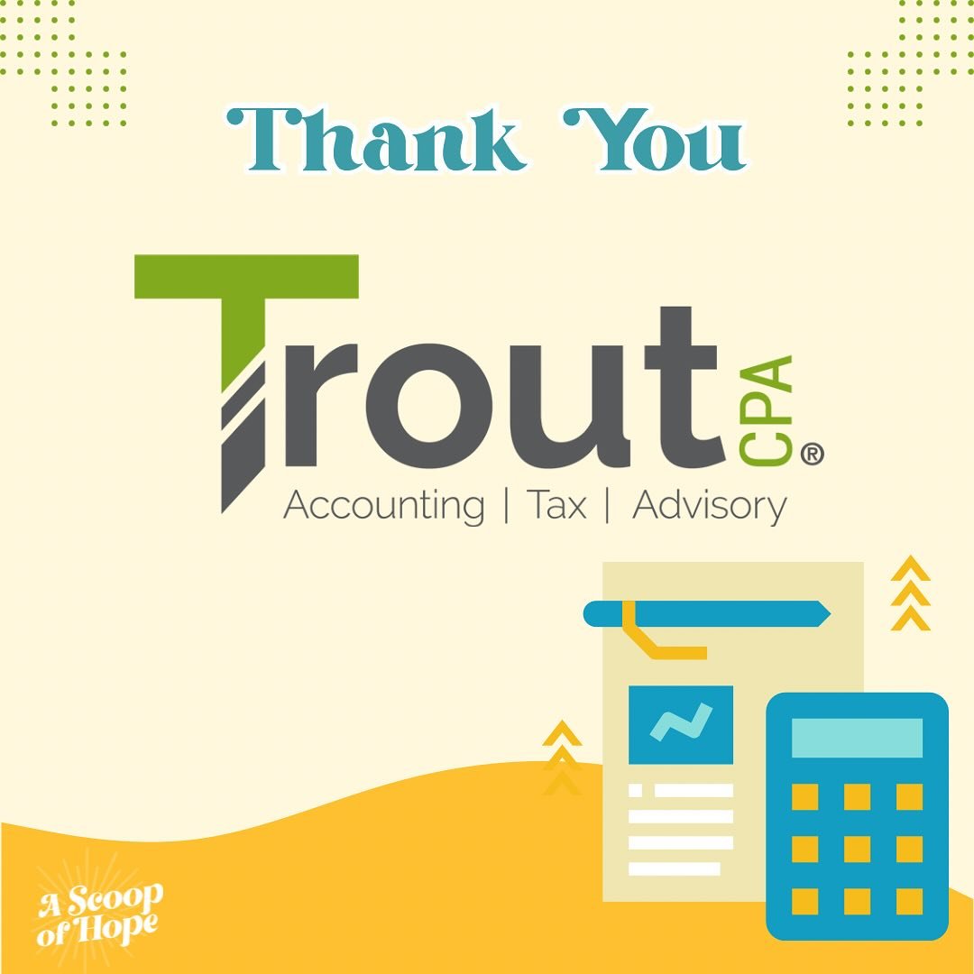 A huge thank you to @troutcpa for supporting A Scoop of Hope as a One Scoop Sponsor! 🍦💛

Your generous donation helps us provide 6 backpacks filled with essential supplies for individuals entering sober living facilities &mdash; and also supports m