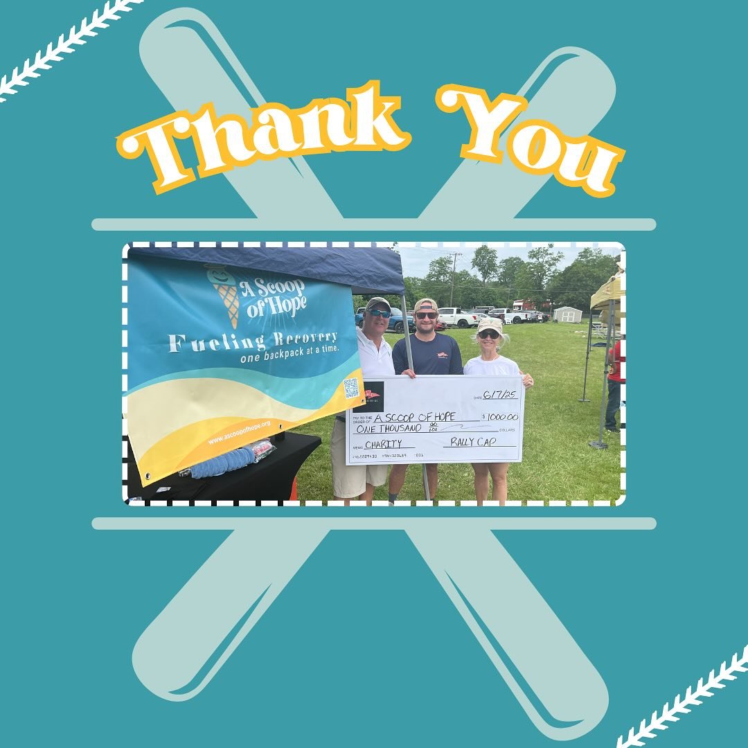 ⚾️💥 When baseball meets heart!

Shoutout to Rally Cap Baseball Tournaments for turning their love of the game into something so much bigger. Thanks to their generous donation, we&rsquo;re able to support more folks starting their recovery journey &m