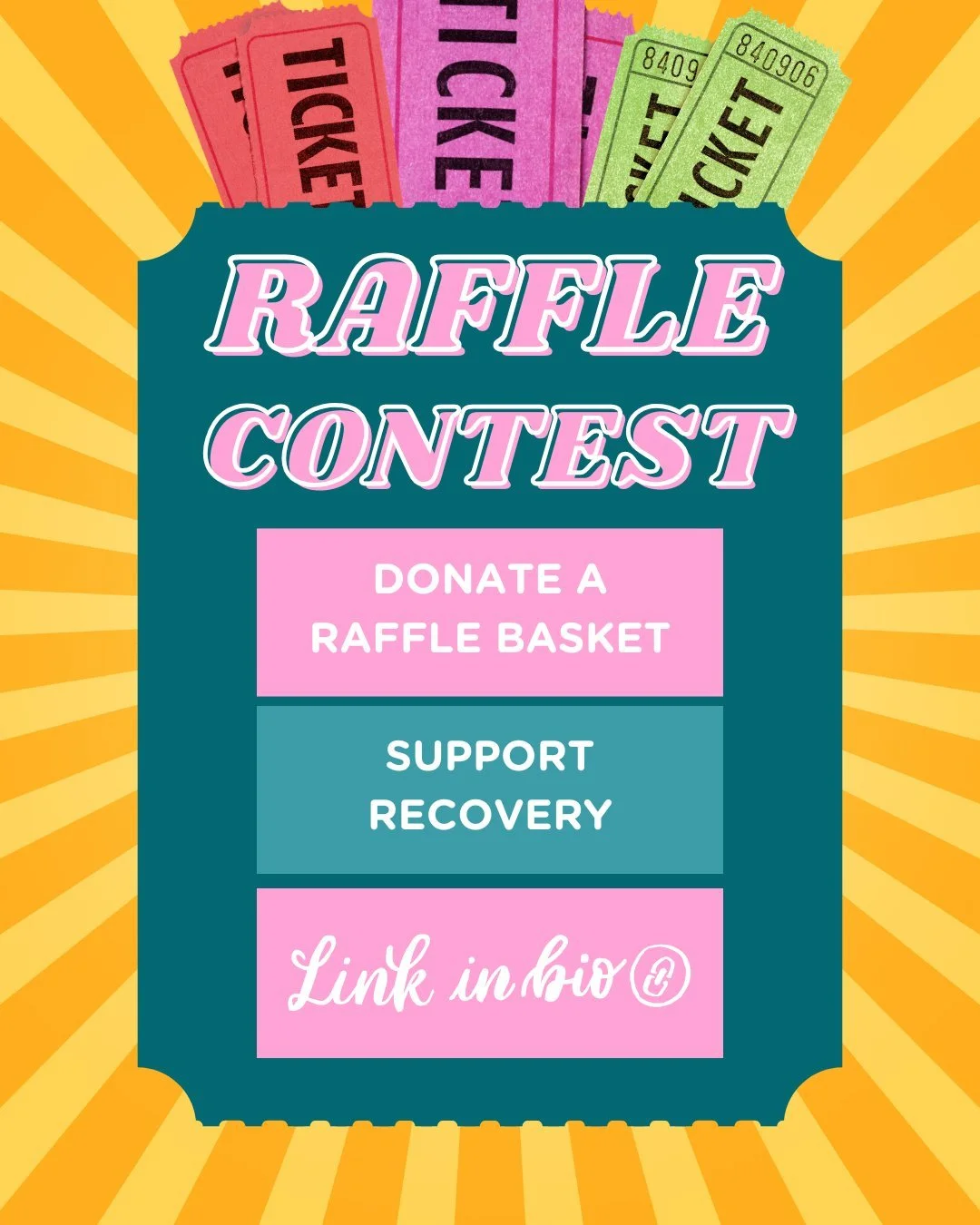 Our basket raffle is one of the ways we fund the backpacks we give to individuals starting recovery, and we&rsquo;d love your help building it. 

Families, friends, and local businesses can donate a themed basket or gift cards of any size. Big or sma