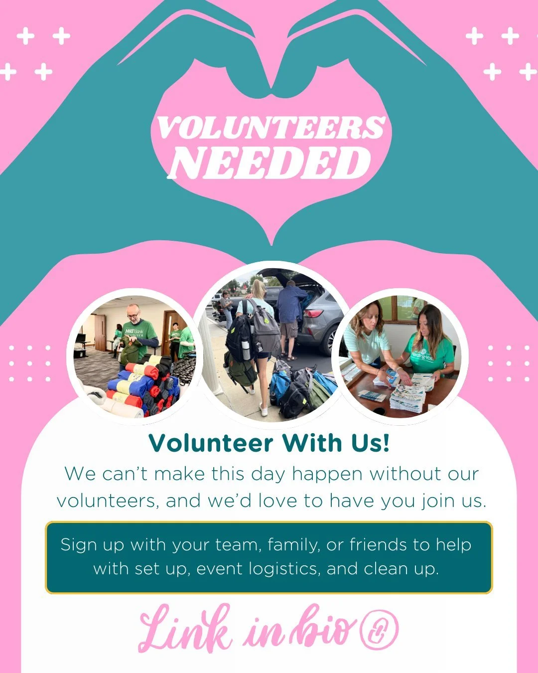 From helping families, to running activity stations, to supporting our backpack station, there are lots of ways to be part of this event. Whether you come solo, with friends, or as a family, your time makes a real difference for individuals starting 