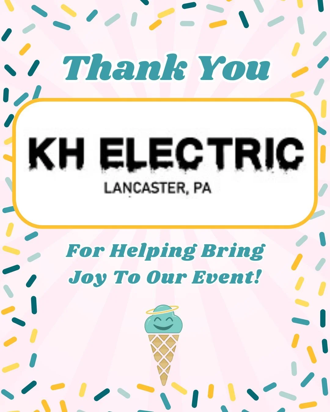 Thank you to KH Electric for helping sponsor our bounce house fun this year! 

We love creating joyful moments for families while supporting an important mission.

#thankyouforyoursupport #support #familyfun