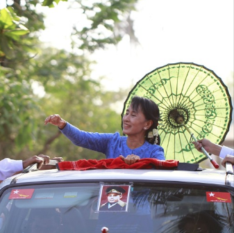 The rise of Burma's "Lady" Aung San Suu Kyi