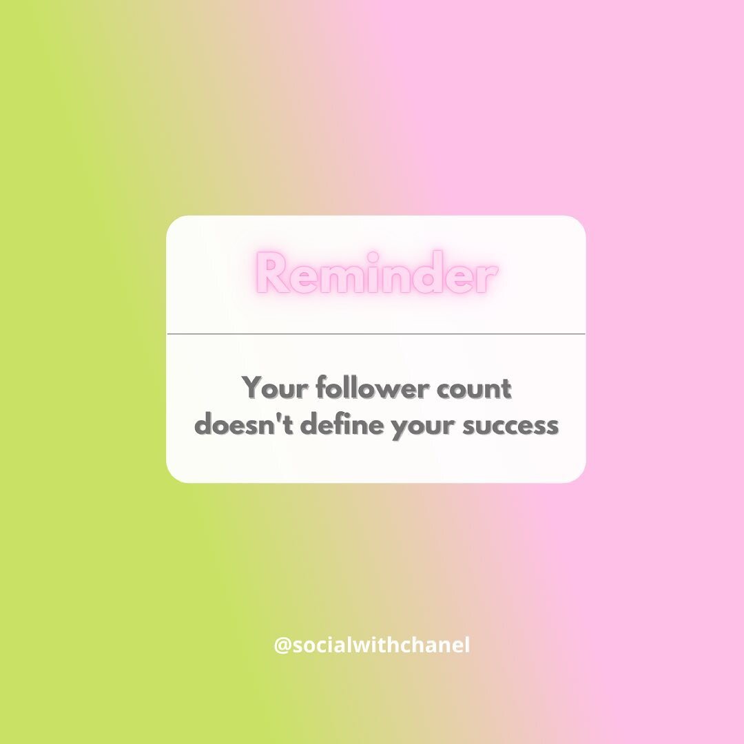 𝕀𝕄ℙ𝕆ℝ𝕋𝔸ℕ𝕋 ℝ𝔼𝕄𝕀ℕ𝔻𝔼ℝ 👇🏻

Your follower count doesn&rsquo;t define your success 📲

Too many people believe that bigger is better. The number of followers a business has, CAN be a sign of success&hellip; but this isn&rsquo;t always the case