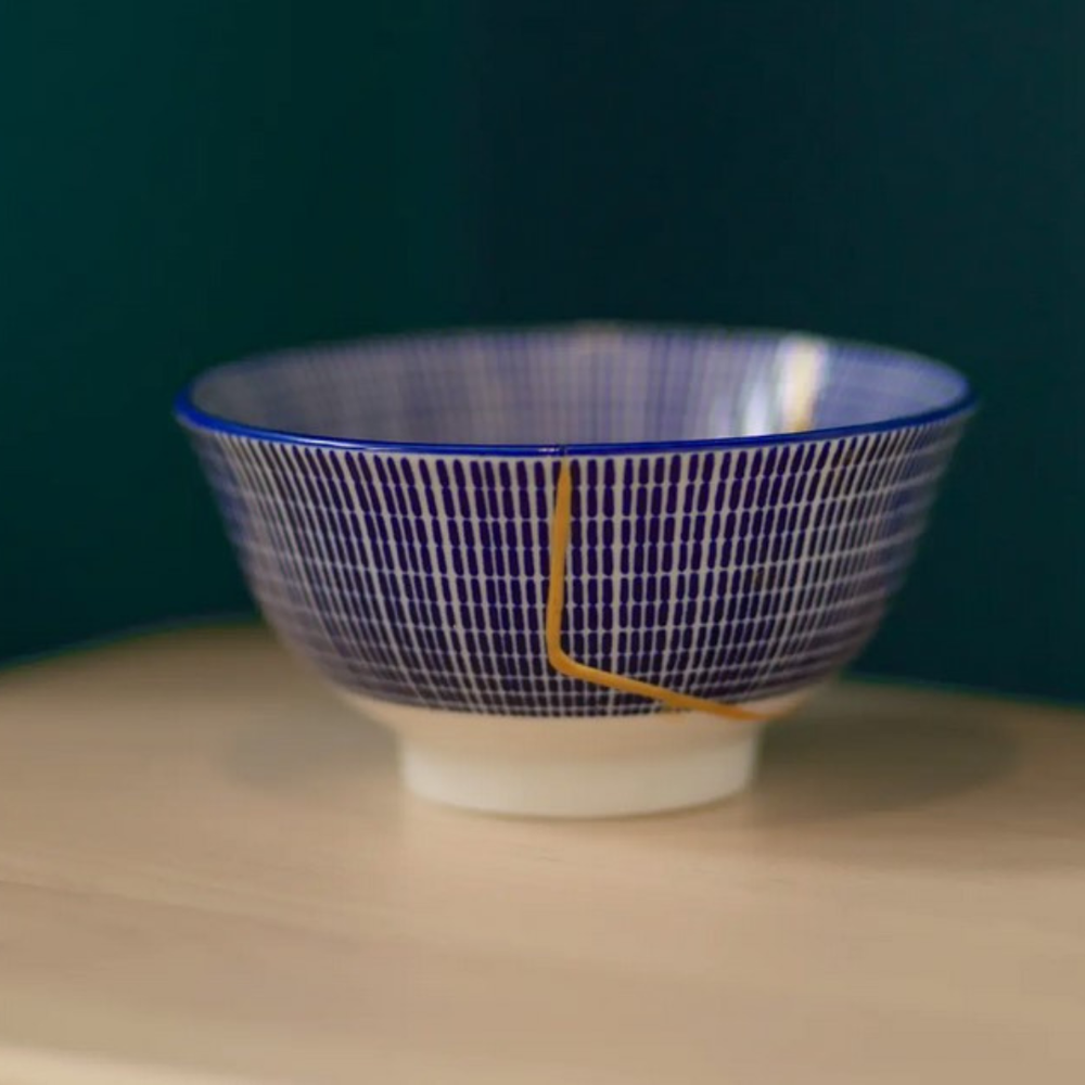 42Fl Oz Porcelain Tea Set - Modern Style Kintsugi Design
