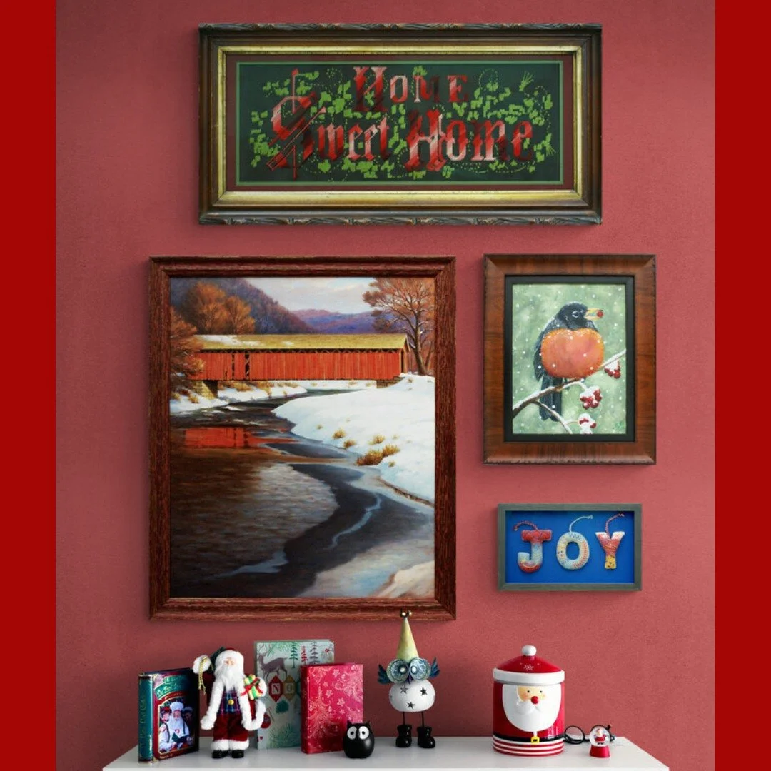 Things are starting to look a lot like Santa&rsquo;s workshop in here! 🎄 We&rsquo;re busy framing keepsakes, heirlooms, and gifts that will soon make their way under Christmas trees.
If you&rsquo;ve got a special project in mind, don&rsquo;t wait to