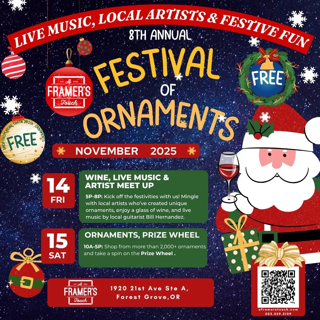 Opening Night of our 8th Annual Festival of Ornaments  is finally here &mdash; and we can&rsquo;t wait to celebrate with you from 5&ndash;8pm tonight!

Along with over 2,000 Old World Christmas  ornaments filling our trees, you&rsquo;ll get to enjoy 