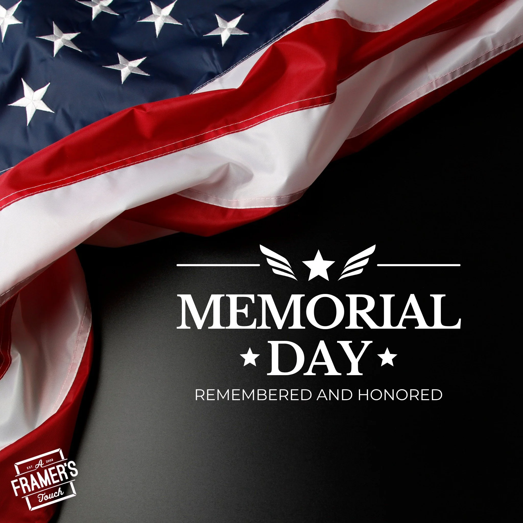 Remembering those who served and sacrificed for our freedom. We hope everyone has a safe and reflective Memorial Day 💜