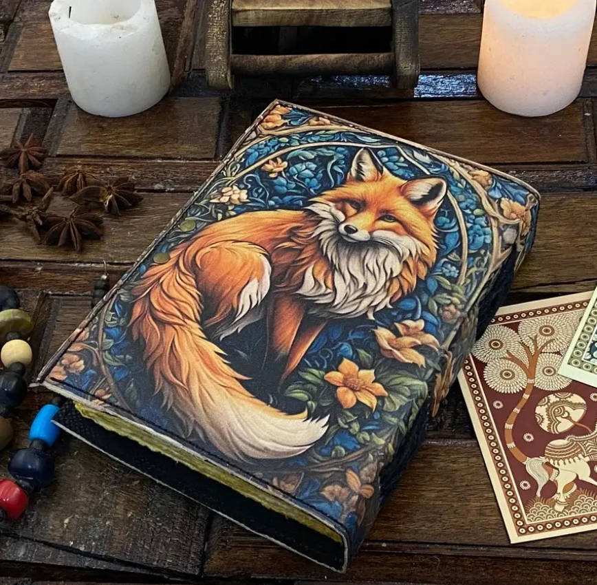 Fancy Fox 2 - Hand-Bound Leather Journal.png