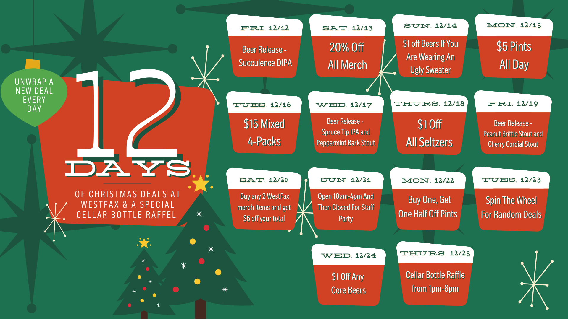 12 DAYS OF CHRISTMAS AT WESTFAX SPRINGS