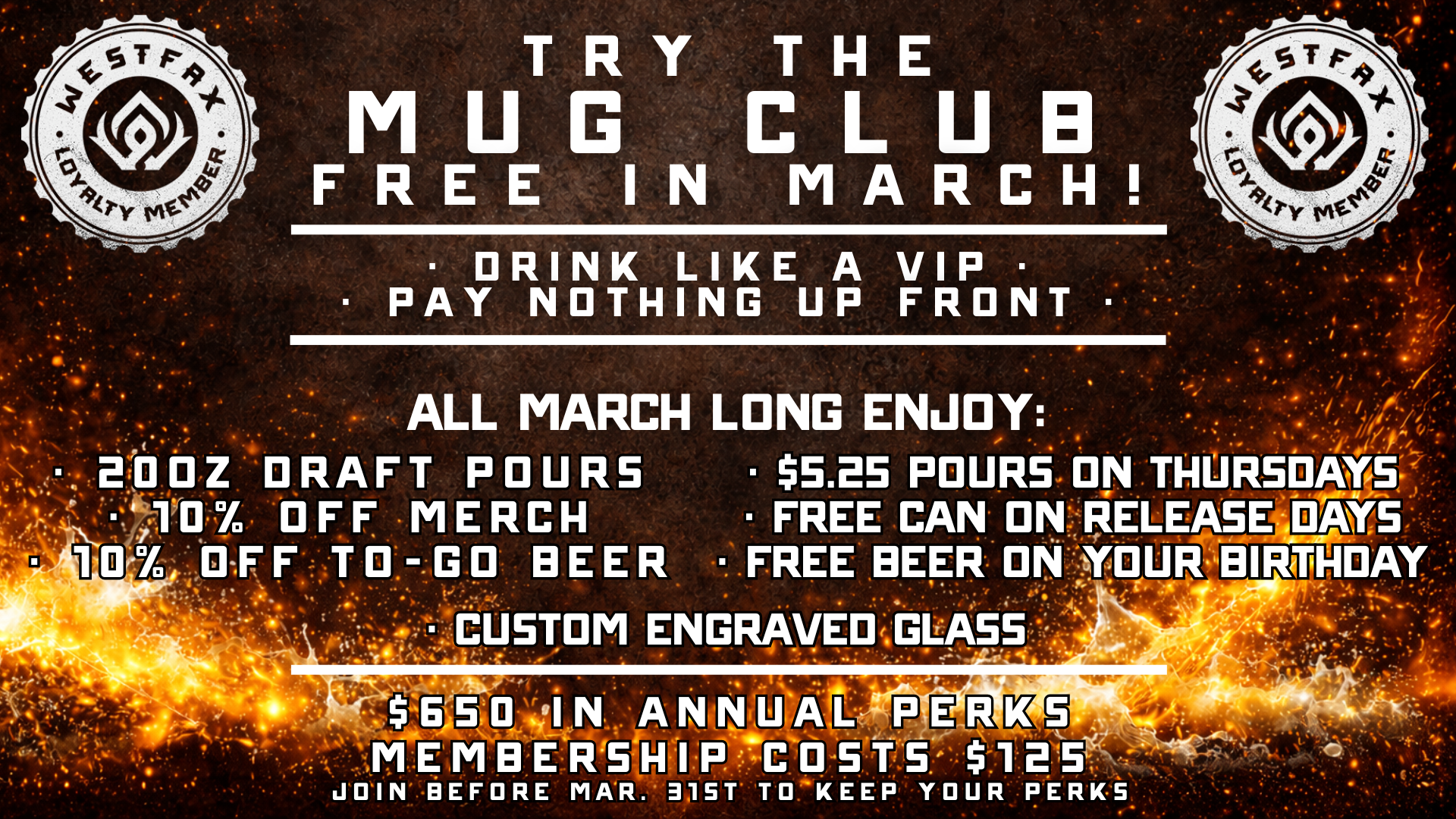 Free Loyalty Membership All Of March