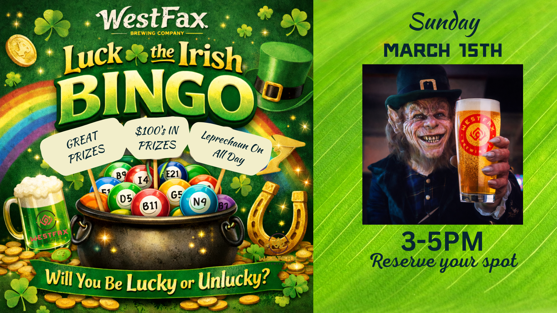 Luck Of The Irish Bingo