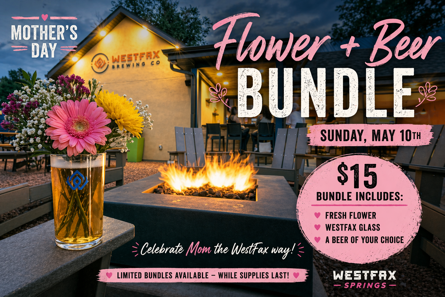 Mother's Day Flower & Beer Bundle