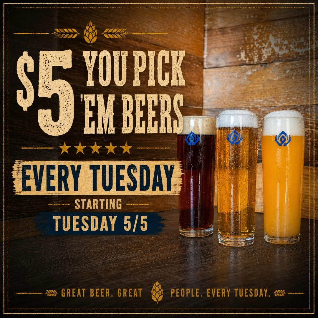Can&rsquo;t decide what to drink? Perfect.
Now you don&rsquo;t have to.

🍺 $5 YOU PICK IT &ndash; EVERY TUESDAY 🍺
All beers. All day. Just $5.

Go hazy. Go stout. Go back for another. We won&rsquo;t judge.

📍 WestFax Brewing Co.
📅 Eve#lakewoodco 