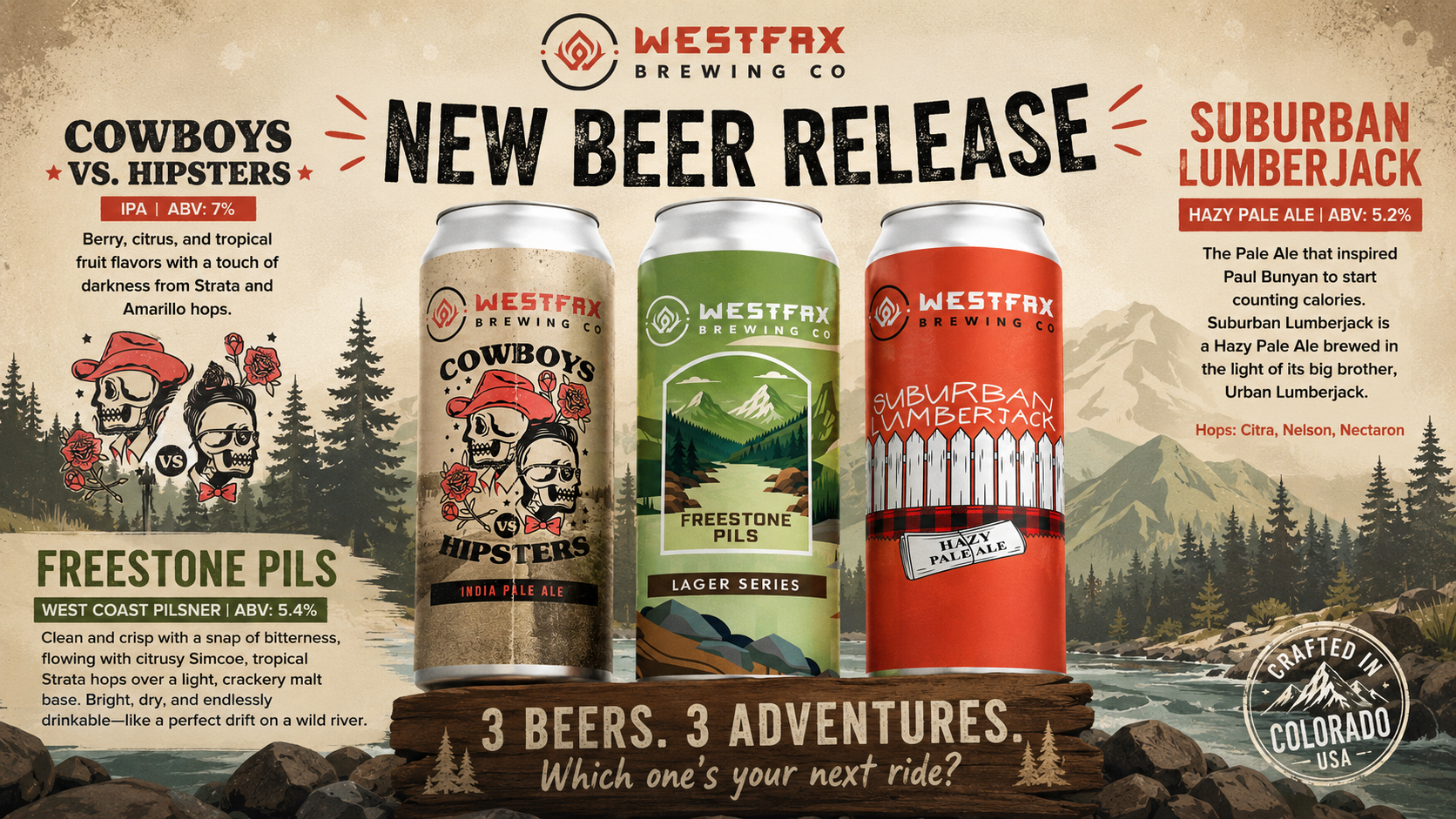 Triple Beer Release Party at WestFax Springs
