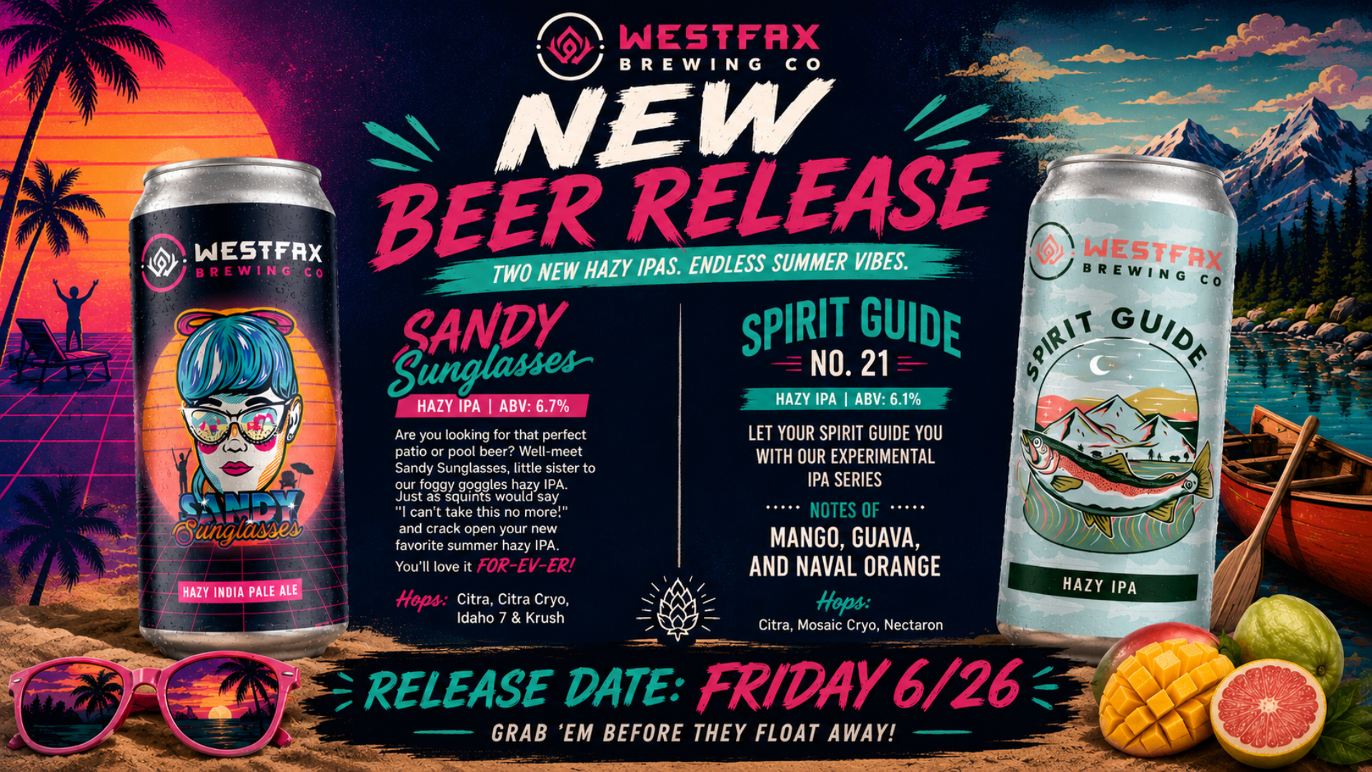 🌴🍻 Double Hazy Summer Kickoff Beer Release 🍻🌴