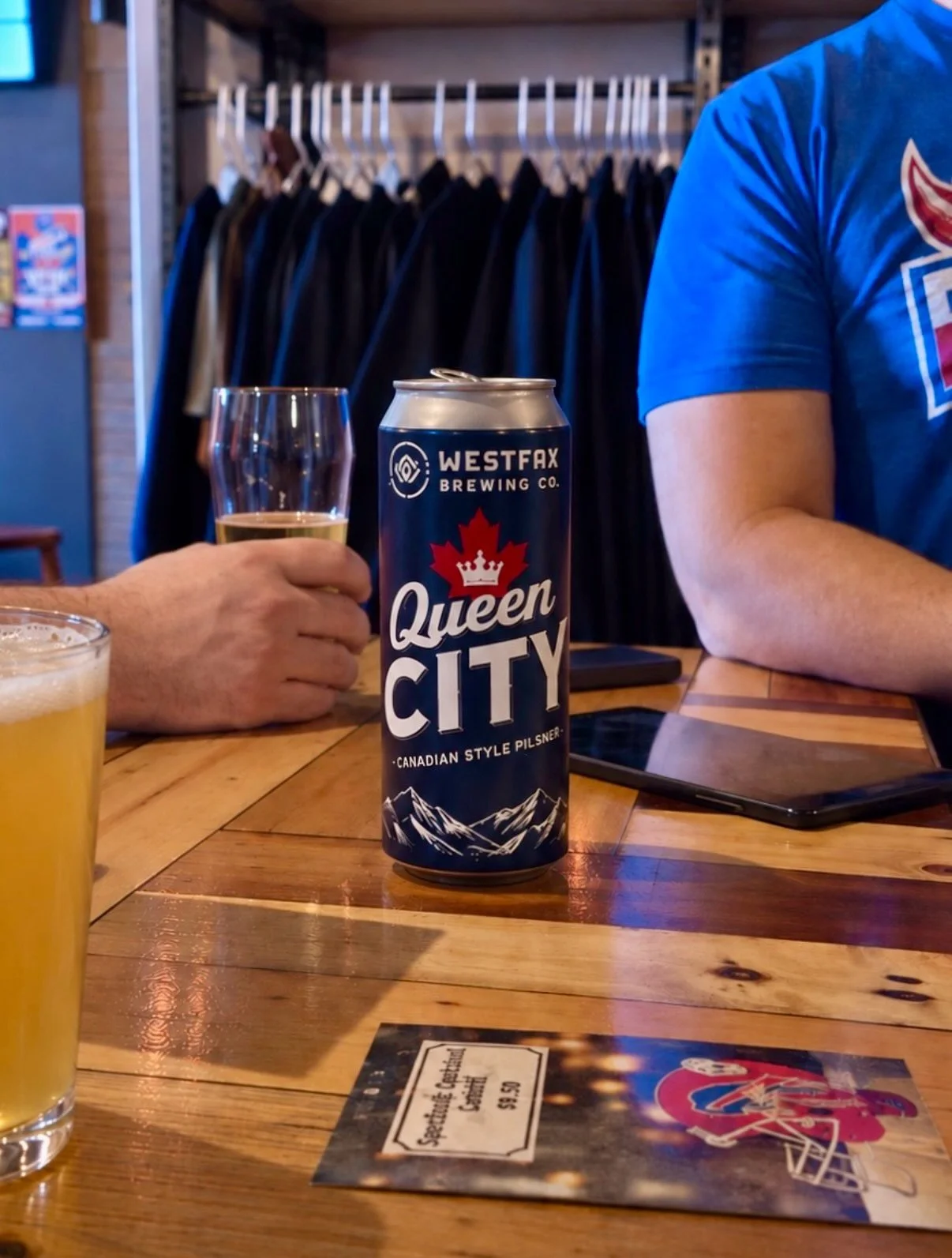 Fresh beer Friday is coming in hot. 🍻

Queen City + Juice Cannon hit the taps Friday, September 11th!

🇨🇦 Queen City | Canadian-Style Pilsner
Crisp, clean, and refreshingly smooth with a light malt sweetness, subtle hop character, and an easy-drin