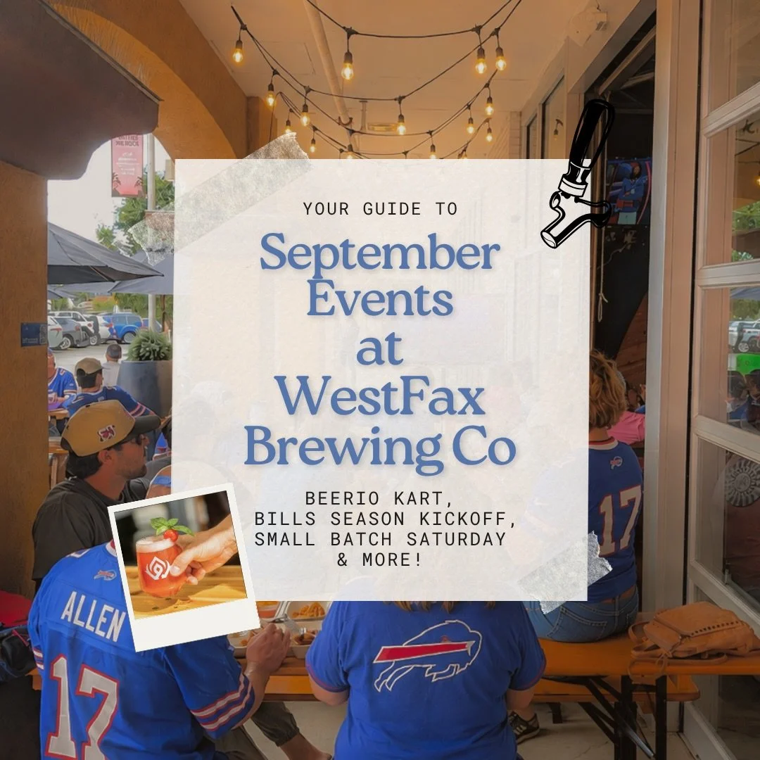 September is here at WestFax Lakewood, and we&rsquo;ve got a full month of fresh beer, Bills football, community events, Beerio Kart, Small Batch Saturday, food trucks &amp; all the weekly reasons to stop by.

🏈 BILLS FOOTBALL IS BACK
We&rsquo;re ki