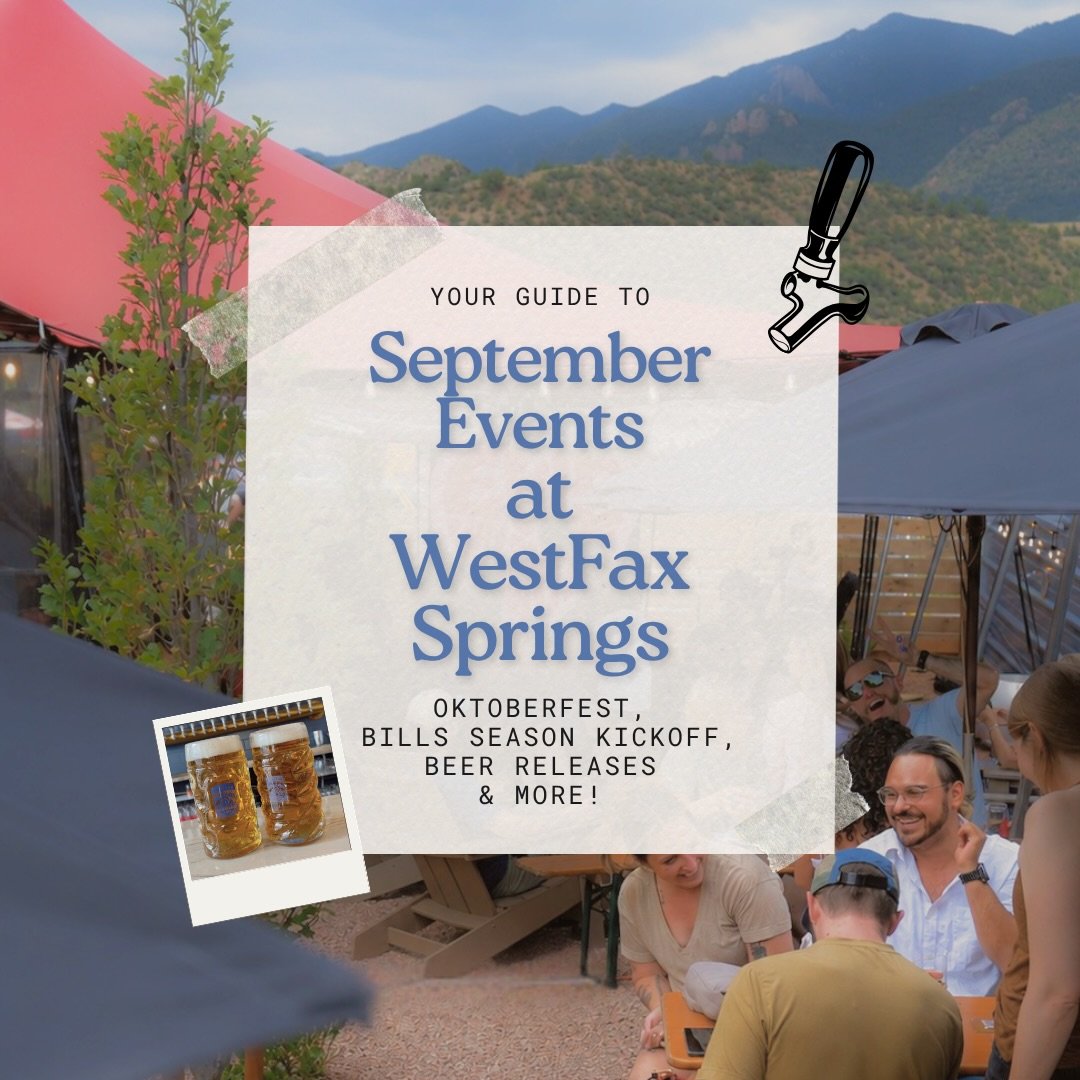 September is here at WestFax Springs, and we&rsquo;ve got a full month of fresh beer, Bills football, Oktoberfest, Beerio Kart &amp; plenty of reasons to stop by. 🍻 Here&rsquo;s what&rsquo;s happening:

🍽️ CHEF&rsquo;S COUNTER &mdash; 9/6
Chef Fern