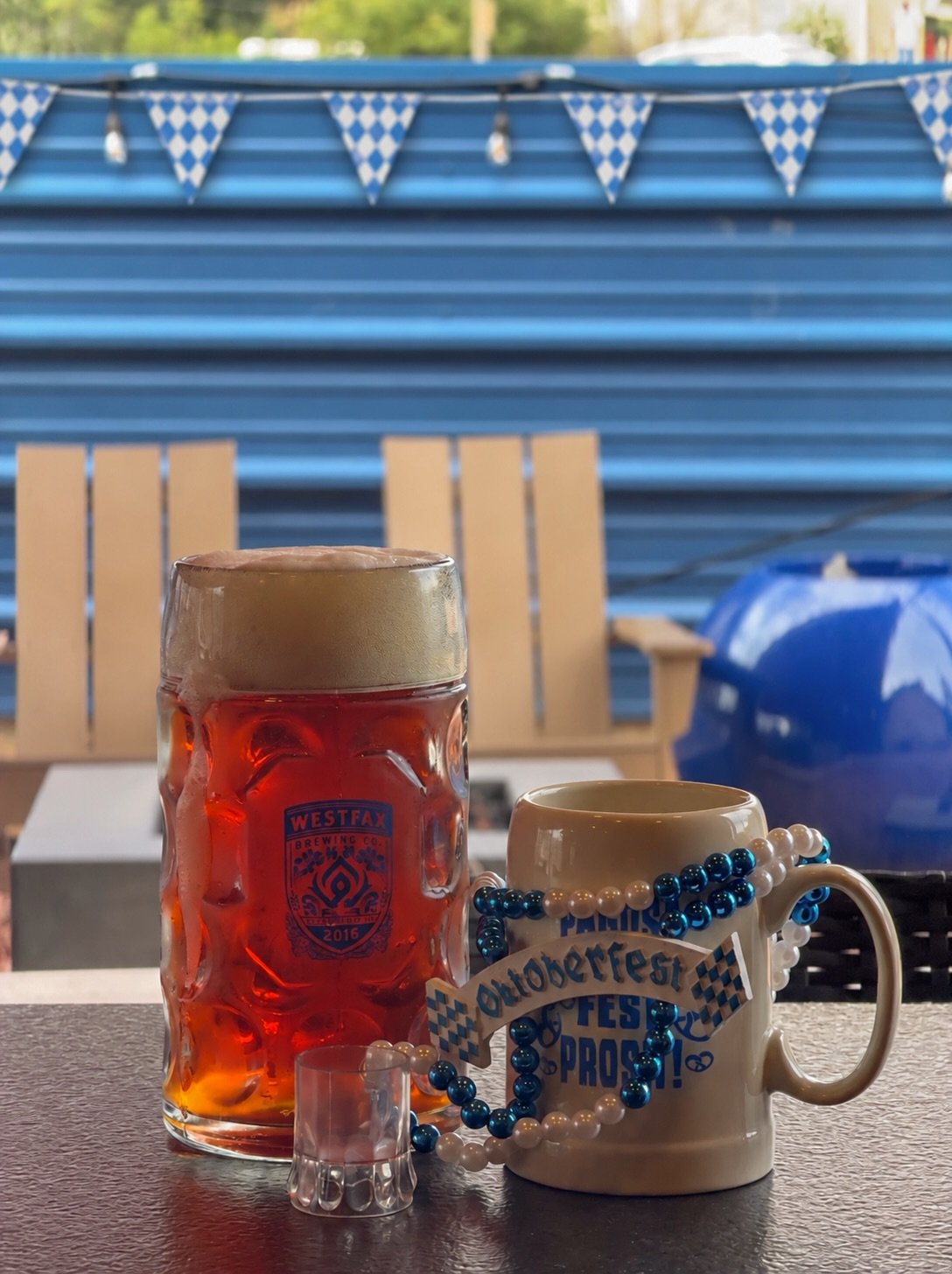 PROST! WestFax Springs Oktoberfest is this Saturday September 19th! 🥨

Join us Saturday, September 19 for a full day of cold beer, incredible food and Oktoberfest festivities in the beer garden. Break out the lederhosen, dirndls and Bavarian blue an