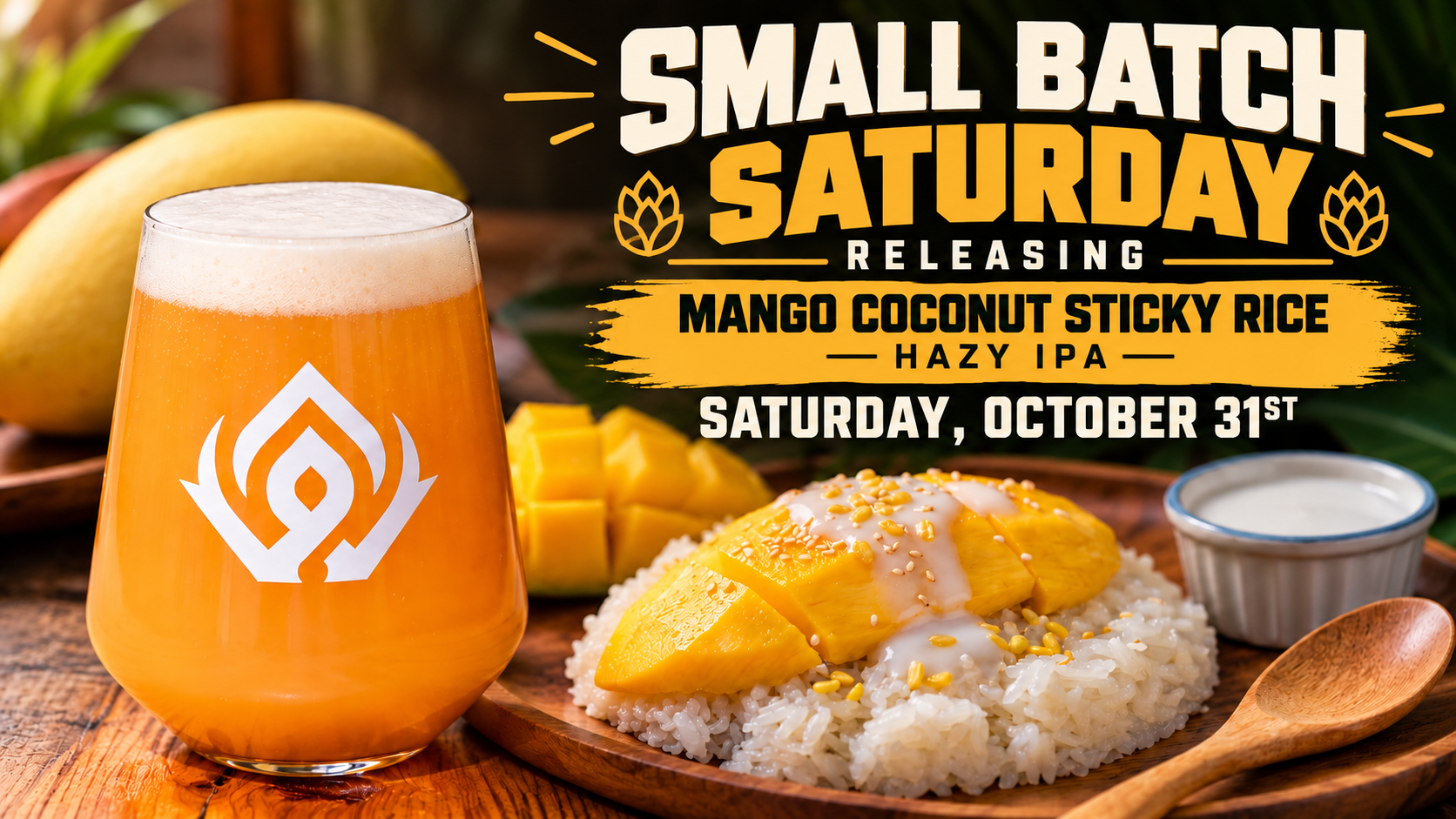 Small Batch Saturday | Mango Coconut Sticky Rice Hazy IPA