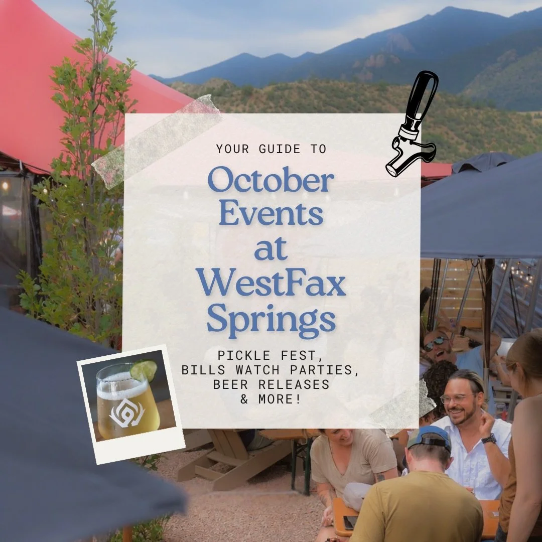 October at WestFax Springs is STACKED. 🍂🍻 Save this one because there&rsquo;s a lot happening this month:

🍺 BEER RELEASES
10/2 &mdash; 50 Shades of Yellow West Coast IPA
10/9 &mdash; High Plains Drift WC IPA
10/17 &mdash; Dill Yeah! at Pickle Fes