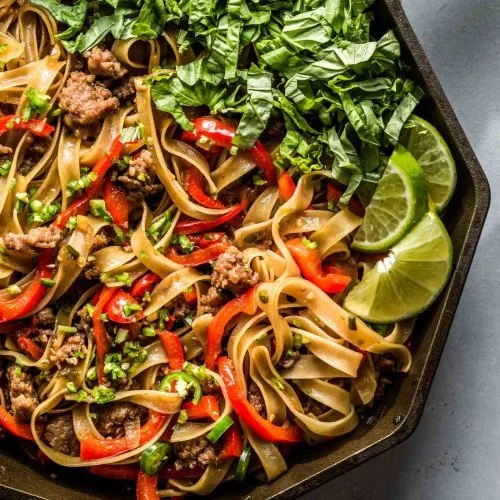 Thai-Inspired Drunken Noodles