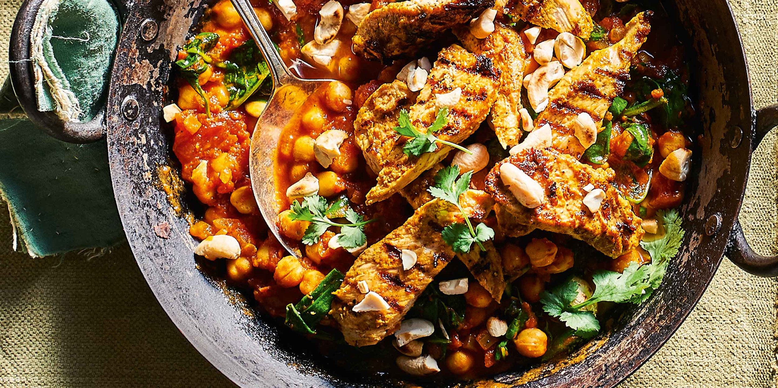 South Indian-Inspired Tandoori Chicken or Chana Masala