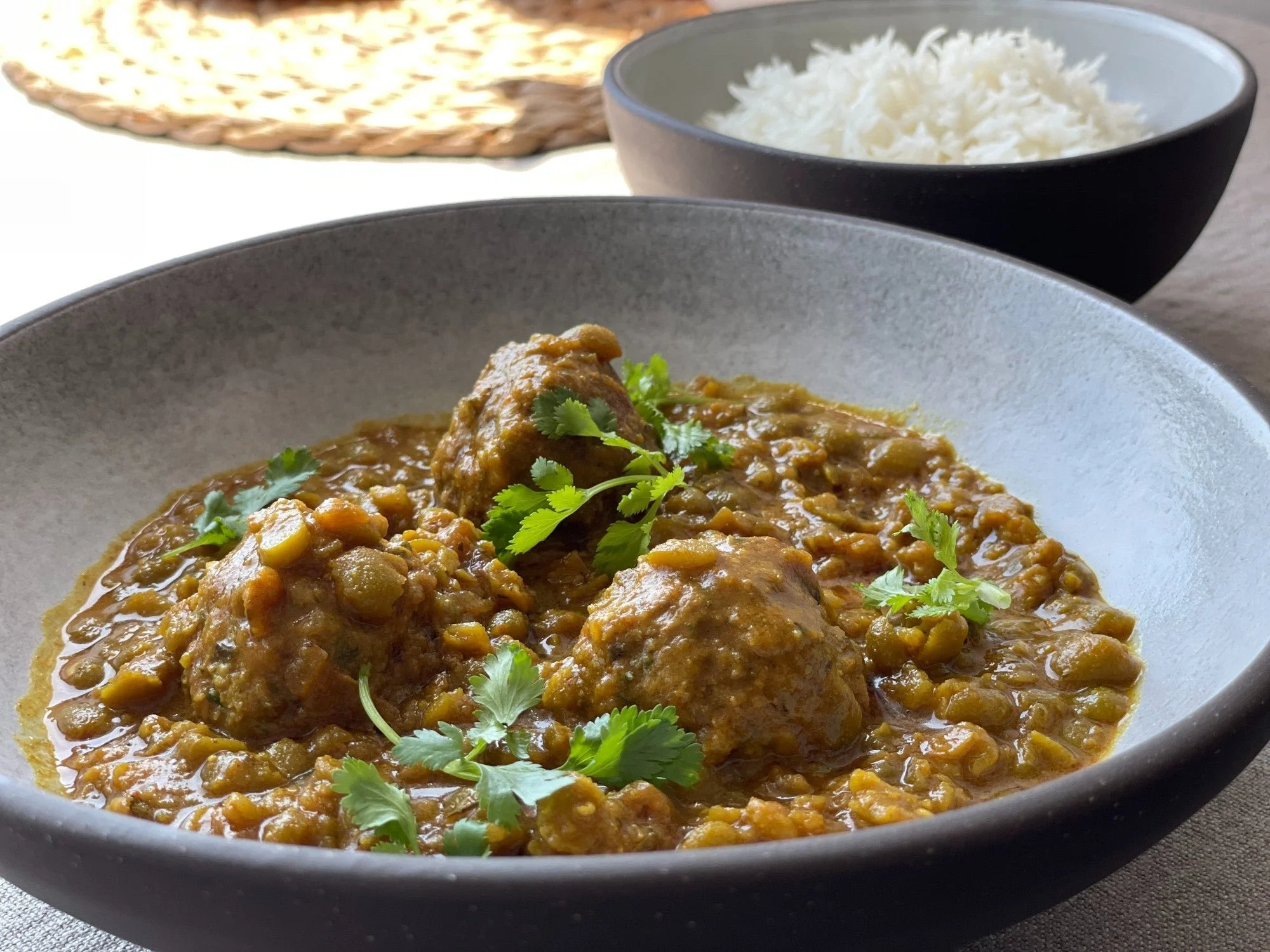Afghan-Inspired Kofte and Spiced Pilaf