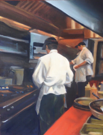"Paul's Kitchen" - 9 X 12 - Oil on Canvas