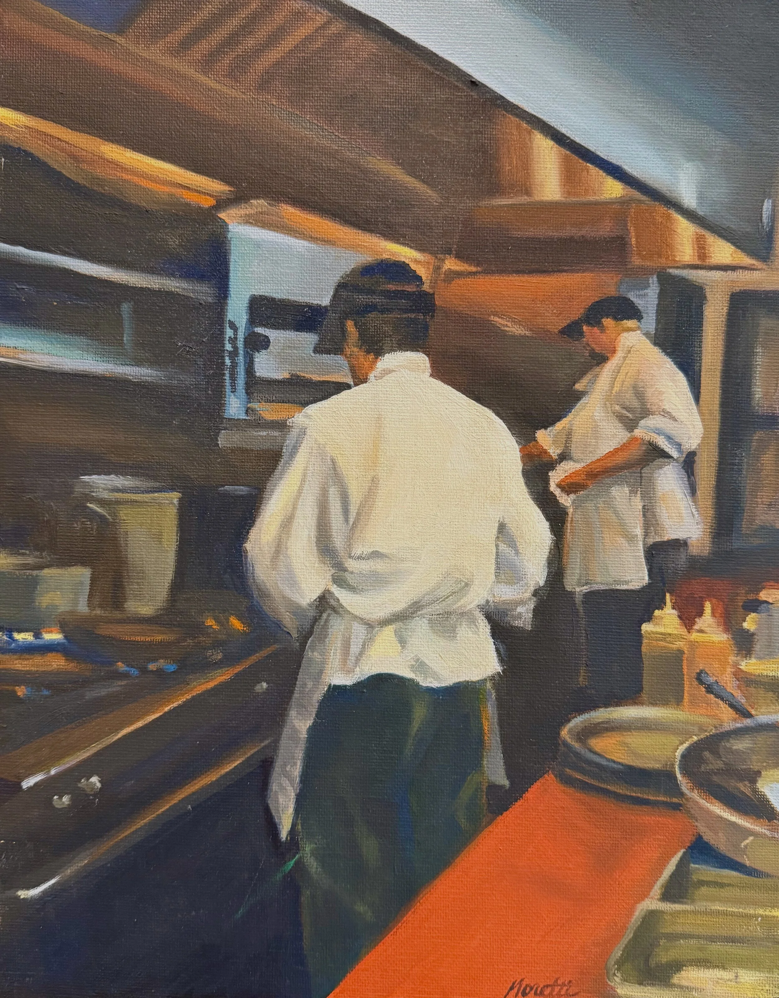 Paul's Kitchen, Oil on Canvas, 14X11