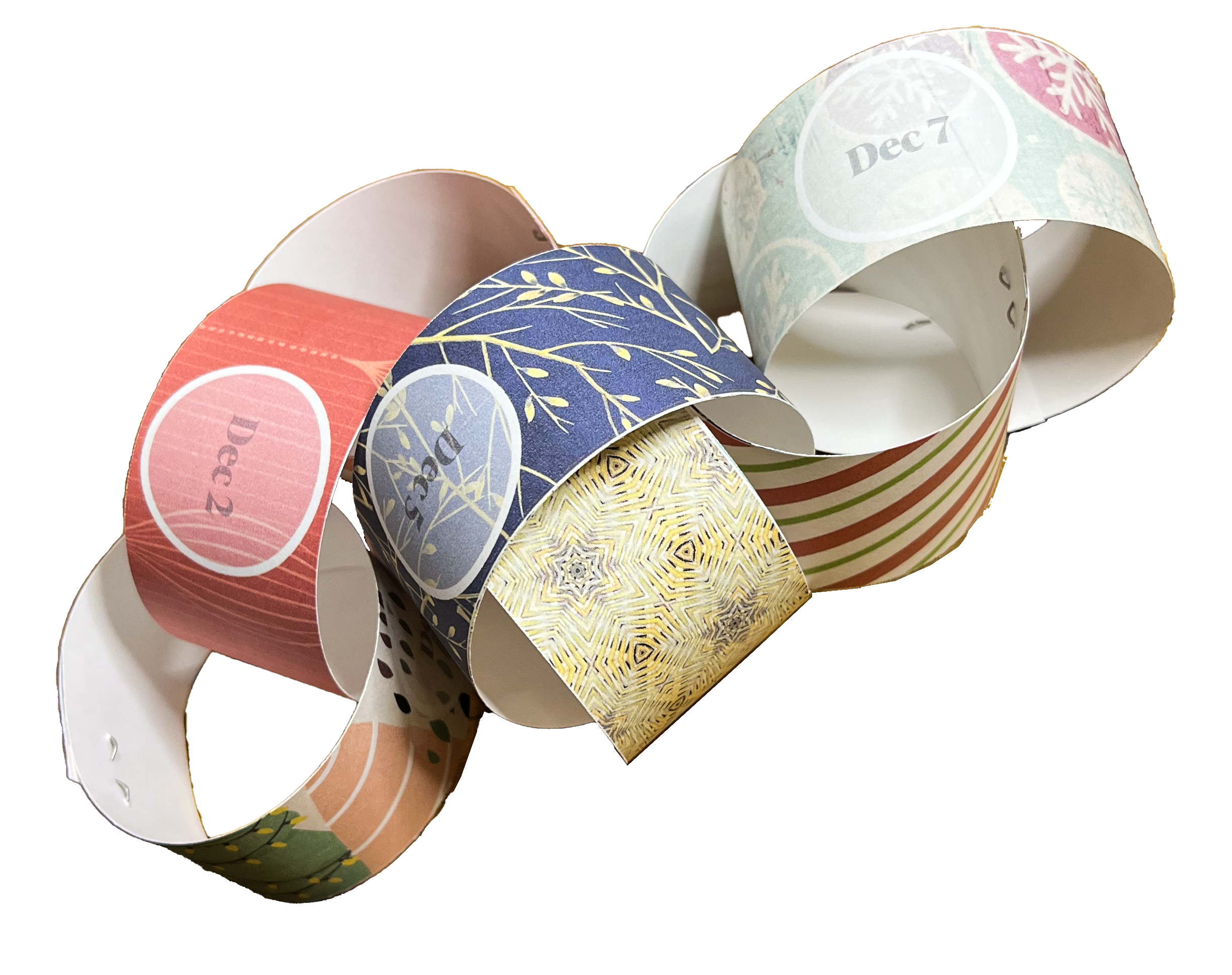 Advent numbered paper chain printable.png