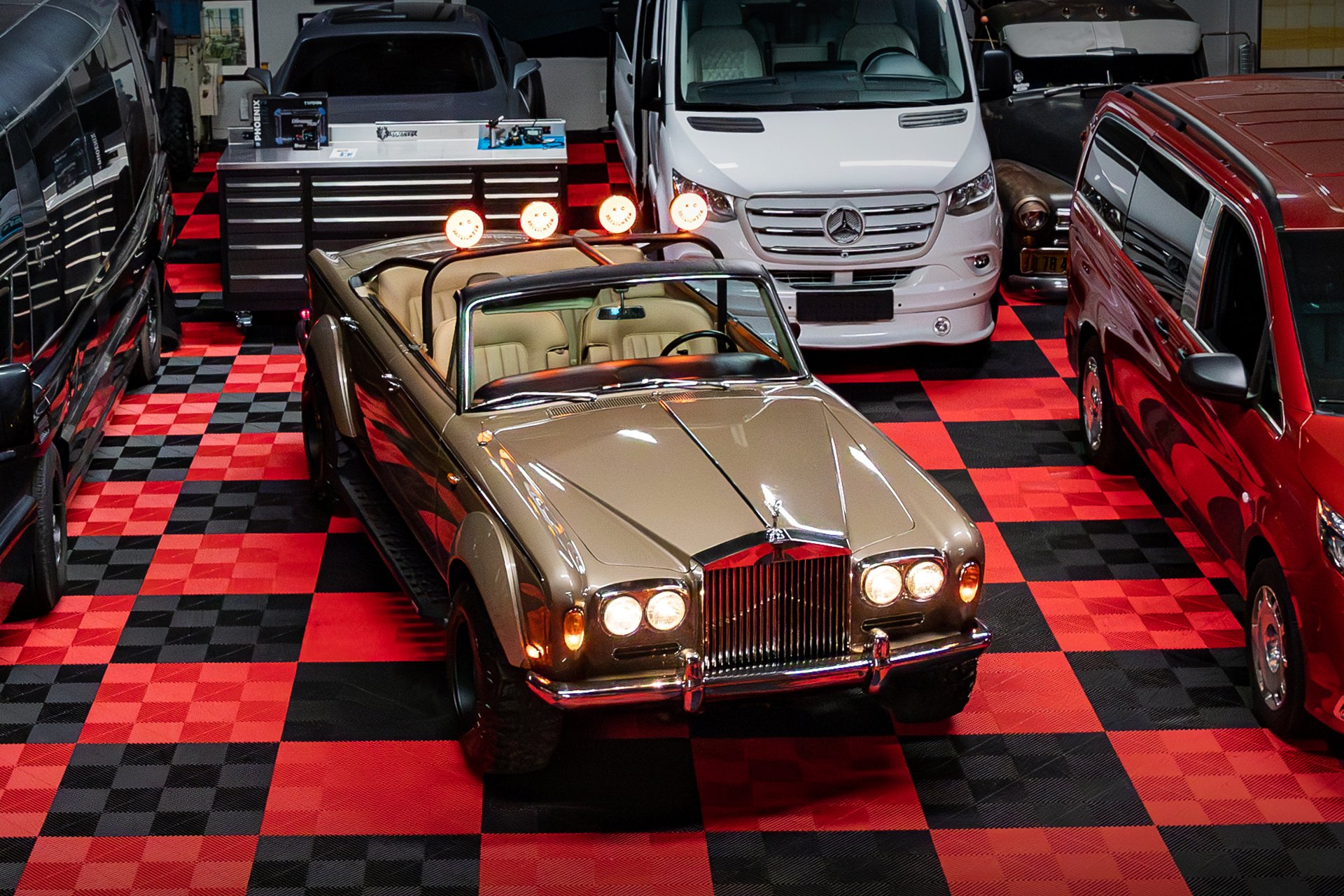 Bad Bunny's off-road convertible Rolls-Royce at Wires Only shop