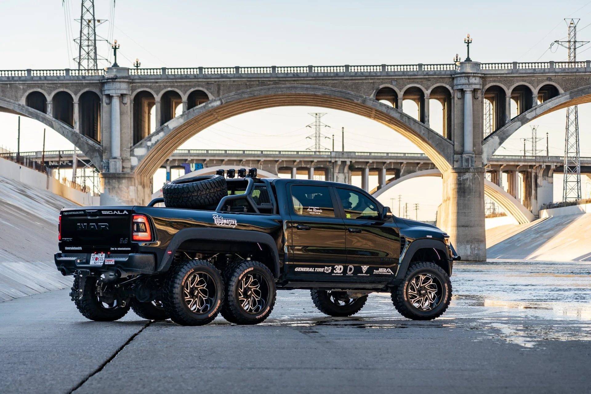 Apocalypse 6x6 RAM TRX in the Los Angeles River