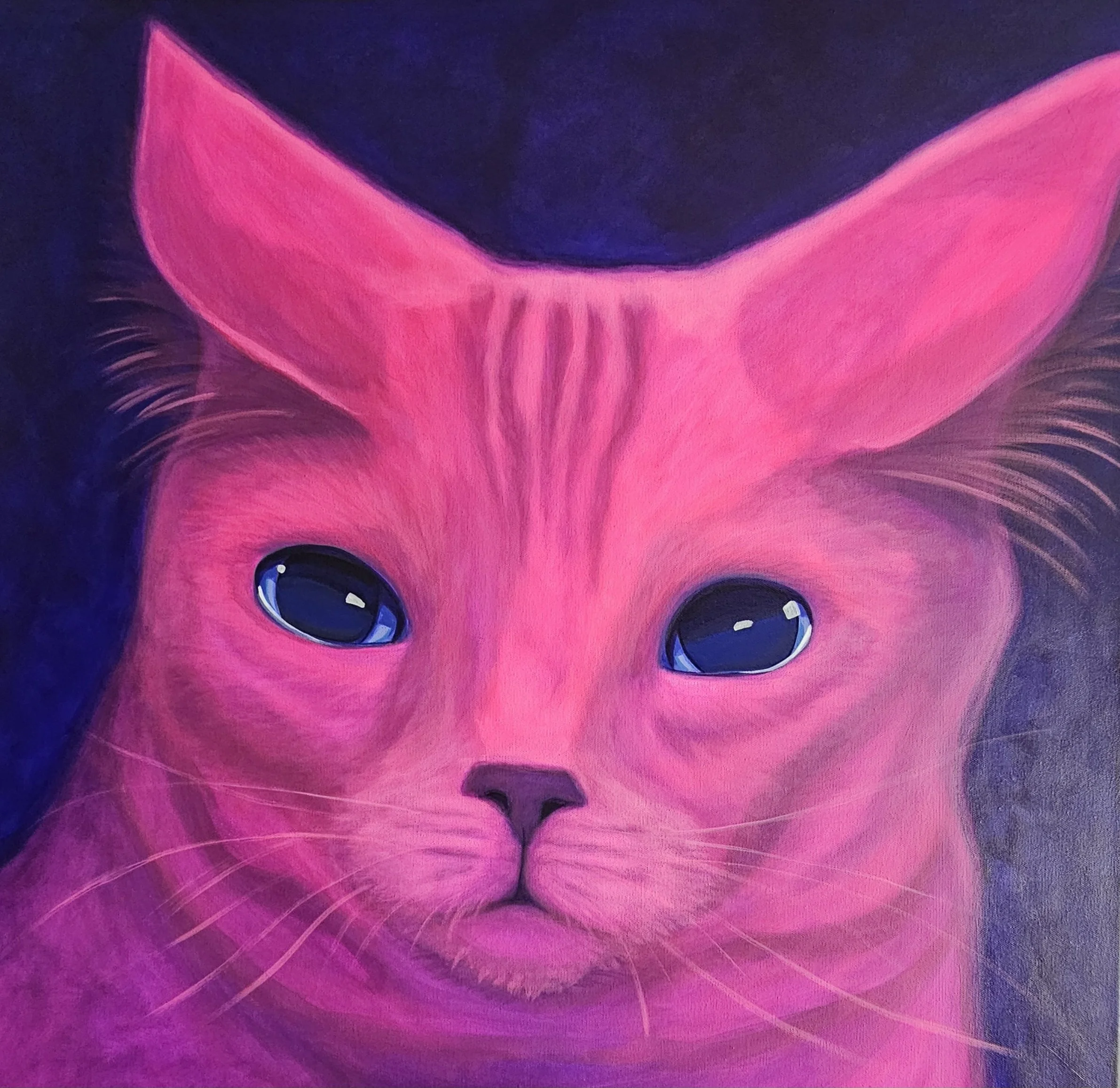 "Is This DIET Kibble?", Acrylic on canvas, 30"x30", framed