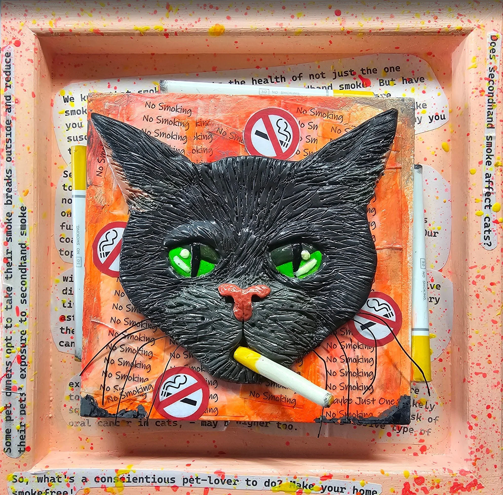 "Maybe Just One" acrylic on board, 8"x8"