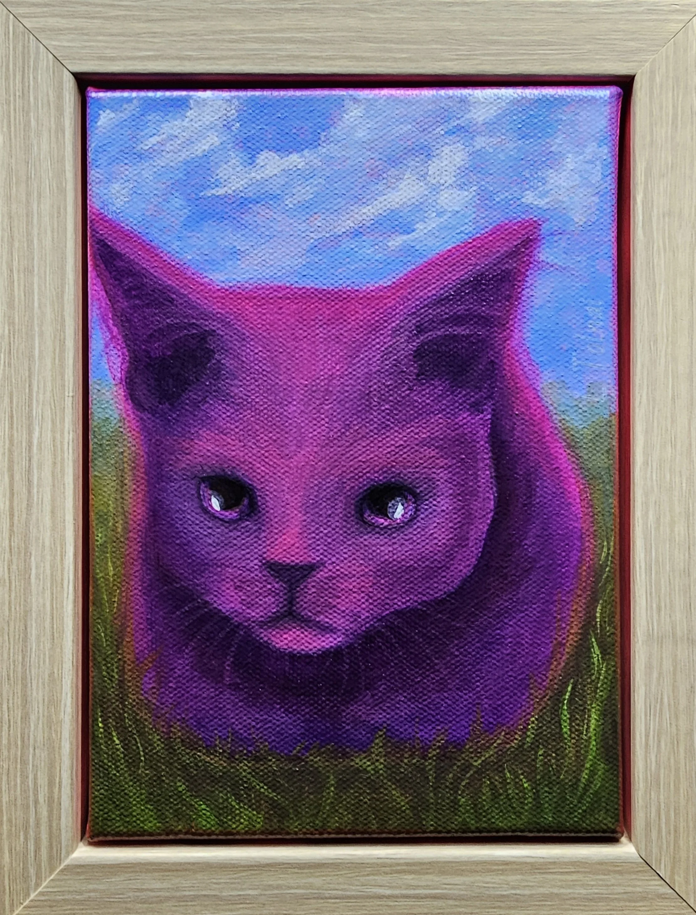 "The Loaf", Acrylic on canvas, 5"x7", framed