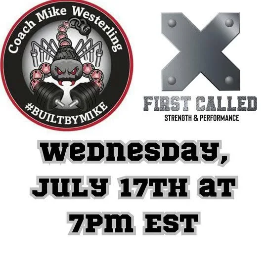 Join us this Wednesday, July 17th at 7pm EST for an educational lecture with none other than Coach Mike Westerling. ⁣
⁣
Coach Mike will speak on some of the methods of his coaching learned from over three decades of coaching strength athletes from no