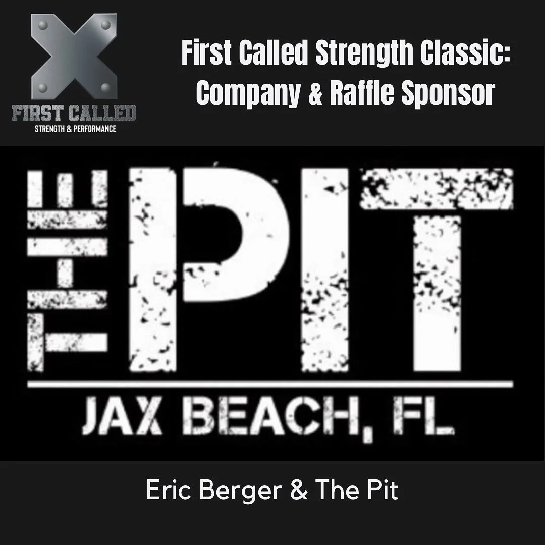 👏🏻 𝐂𝐎𝐌𝐏𝐀𝐍𝐘 &amp; 𝐑𝐀𝐅𝐅𝐋𝐄 𝐒𝐏𝐎𝐍𝐒𝐎𝐑⁣⁣⁣
⁣⁣⁣
Yet another awesome, local business has stepped up to make the First Called Strength Classic an event better experience for our athletes and fans! ⁣
⁣⁣⁣
@ericberger_ifbb_pro and @thepitjaxb