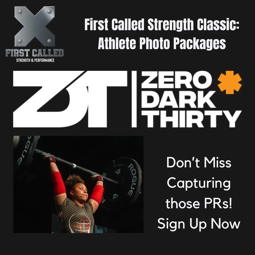 📸 𝐏𝐇𝐎𝐓𝐎 𝐏𝐀𝐂𝐊𝐀𝐆𝐄𝐒⁣
⁣
The @firstcalledstrengthclassic is so pumped to have @zerodarkthirtymedia in house contest day to capture all those special contest moments. ⁣
⁣
Get some cool action shots for your socials or to share with family. ⁣
