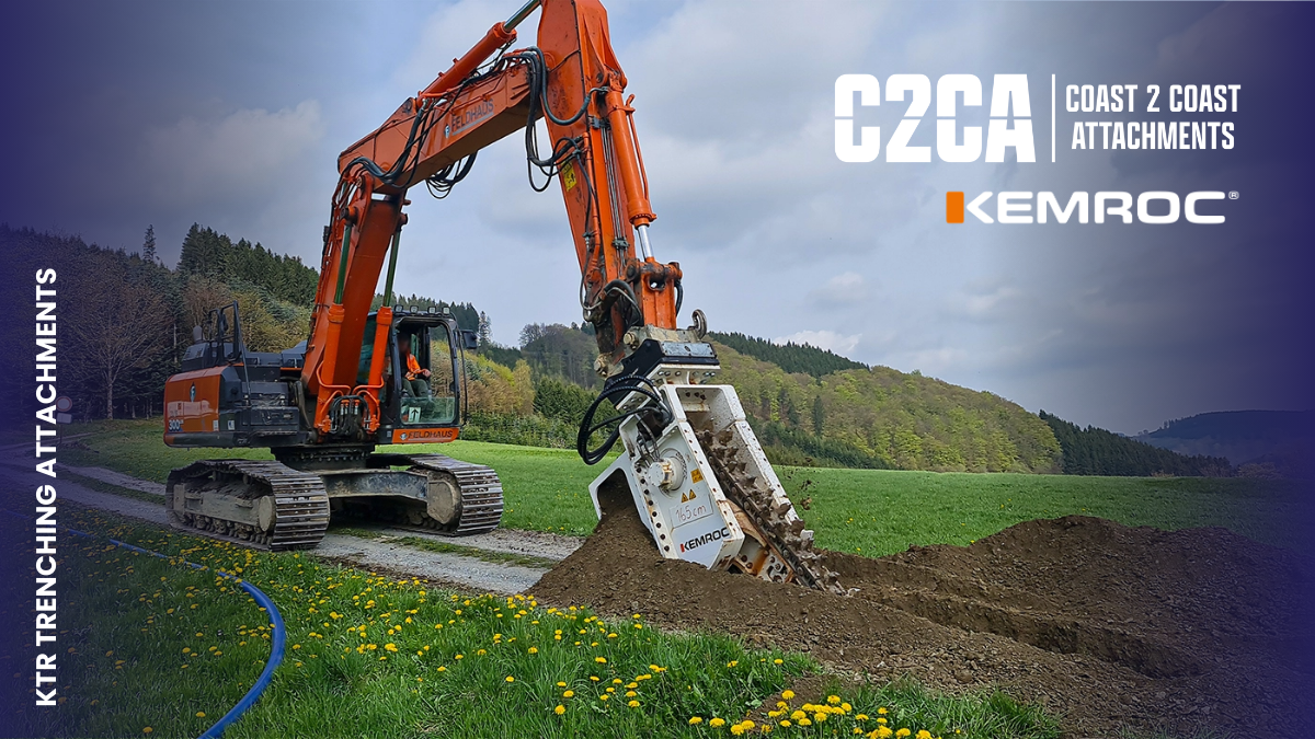 Introducing the Kemroc KTR Chain Trencher: Precision Trenching for Modern Projects