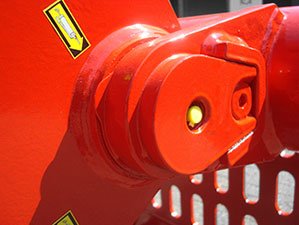 Rotar RG Hinge show in close up at the bearing rotation point