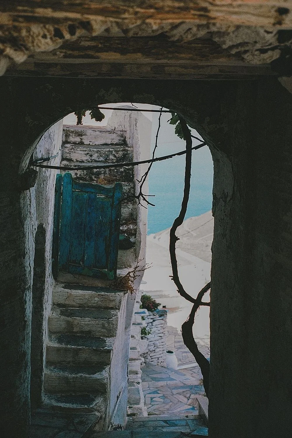 Sam Stenson Grecian Blues Art Print