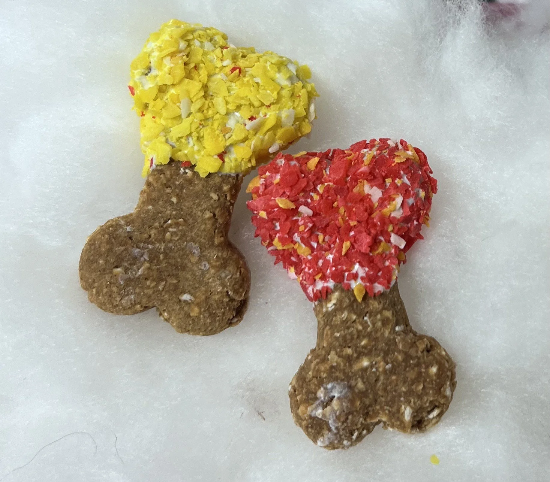 Holiday Mini Funfetti Cookees - for the Littler Pup!  2 1/4 in. 2 per package