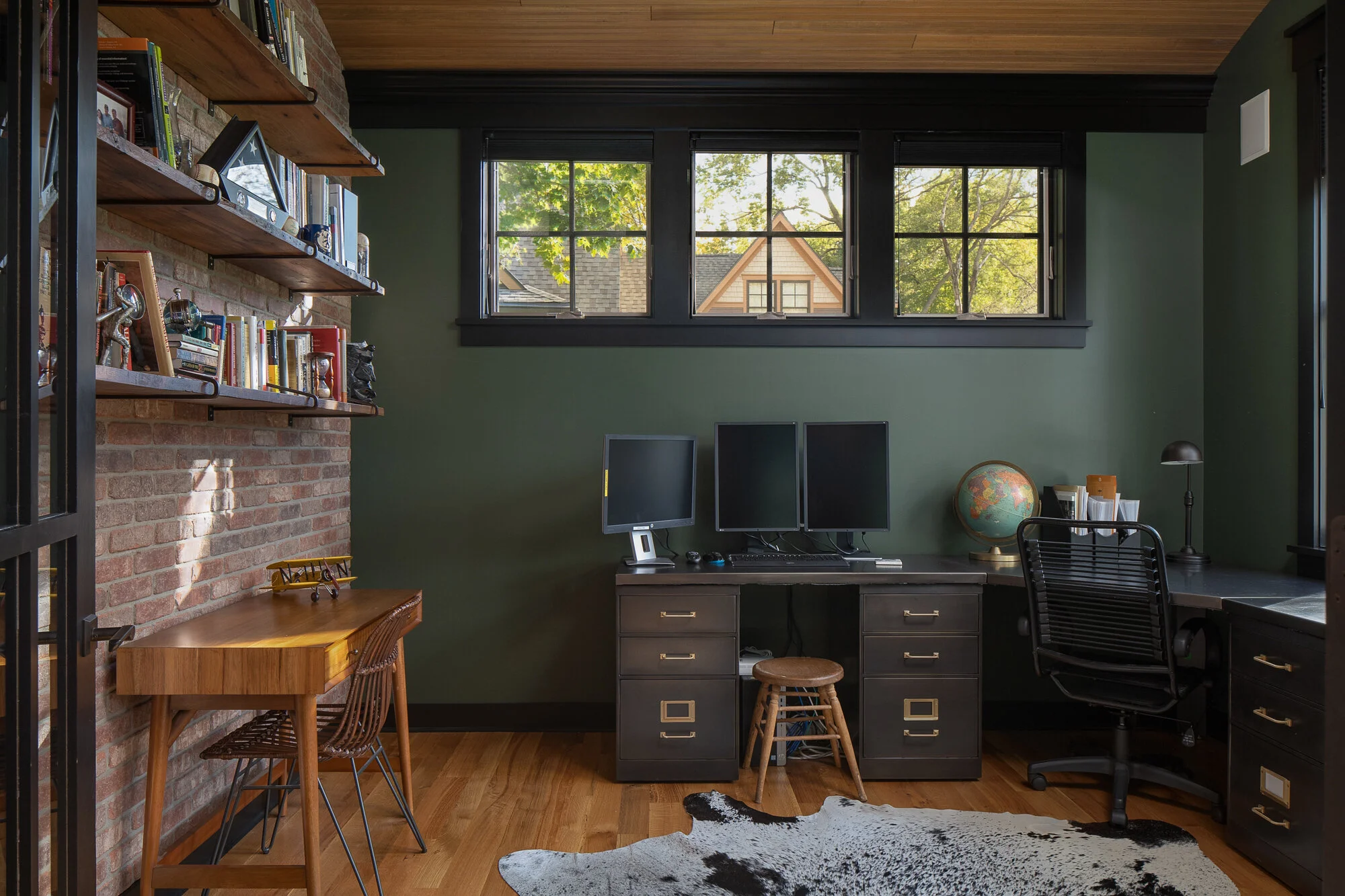 Home office with beautiful natural light