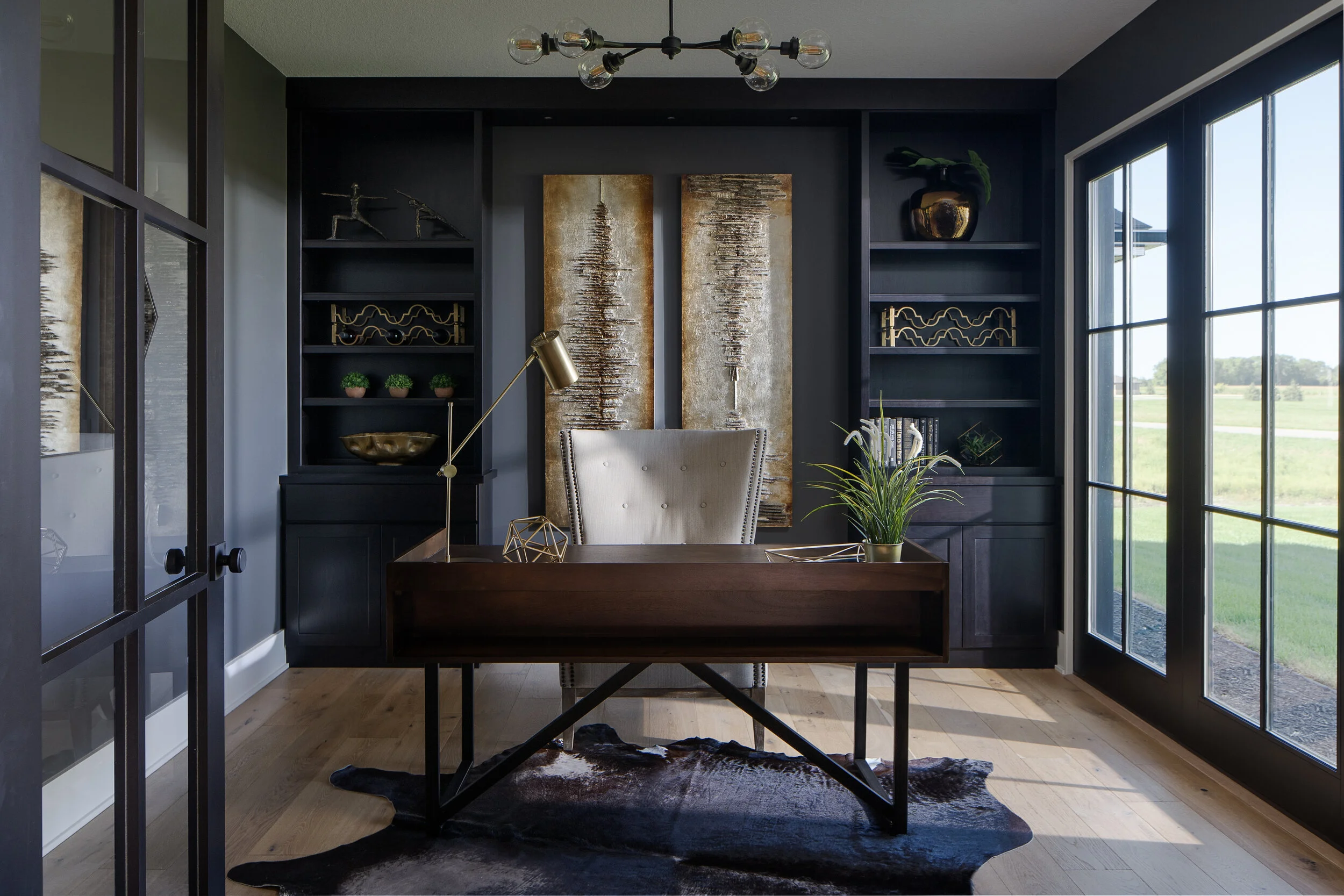 Interior design photography of an amazing modern home office