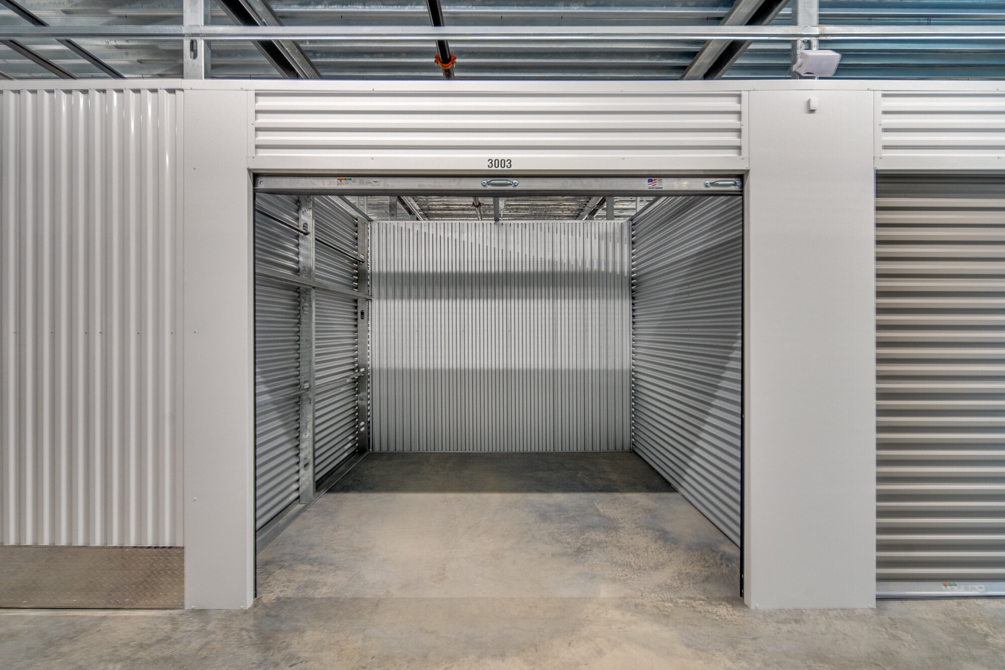 Architectural photography of just one of the hundreds of clean storage units