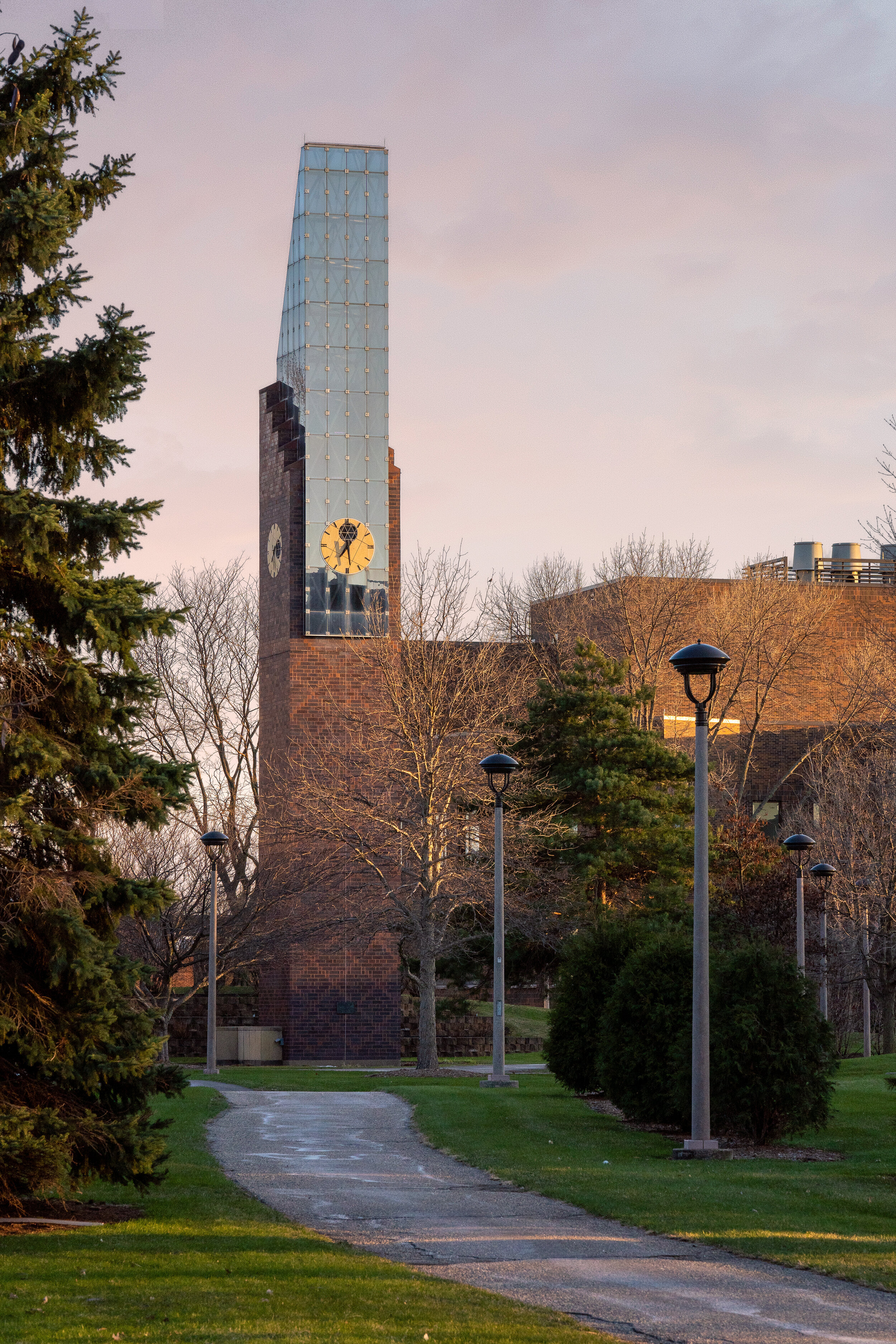 Ostrander-Student Memorial Bell Tower at MSU in Mankato, MN