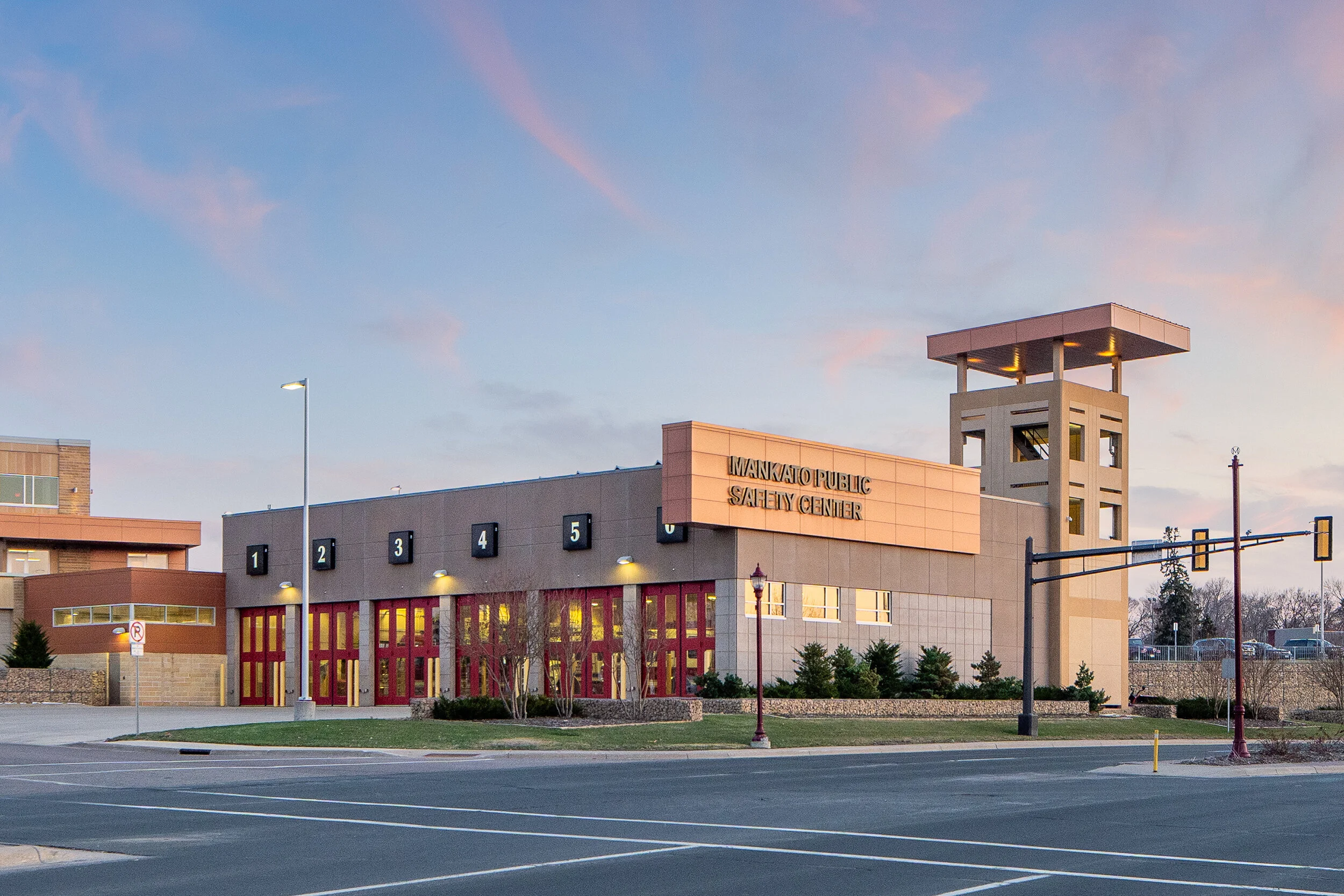 Mankato Public Safety Center by ISG featuring Vetter Stone