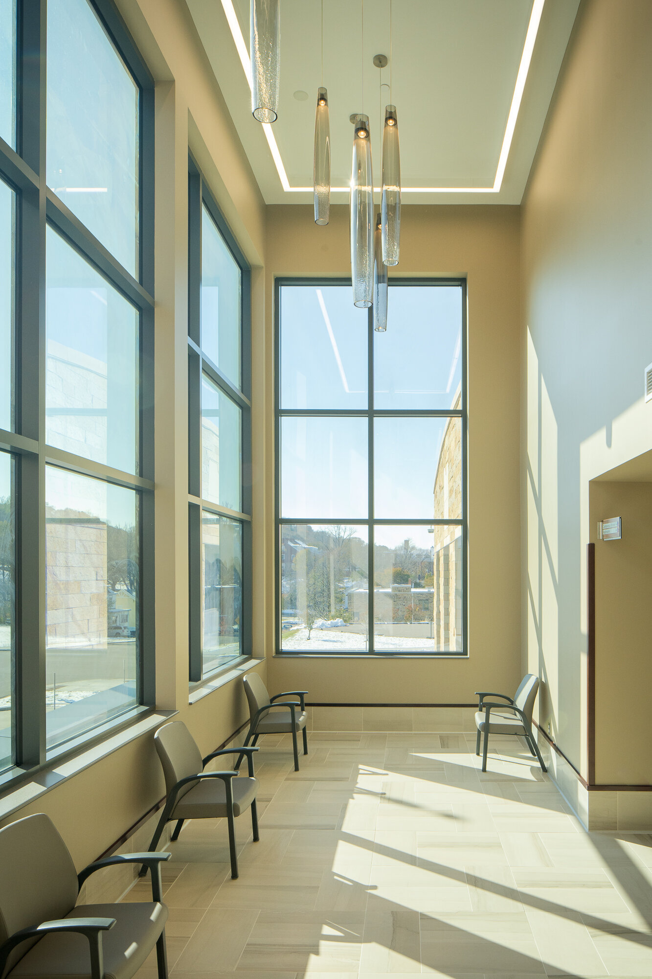 Beautiful natural light in this government building designed by ISG architecture firm in Mankato Minnesota